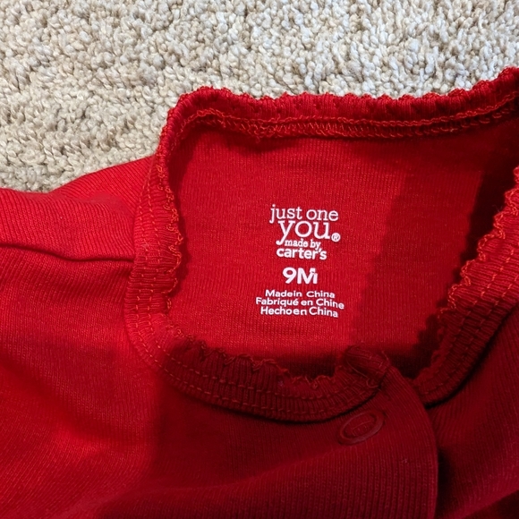 Carter's Just One You Red Lightweight Cardigan Size 9 months - Picture 3 of 4